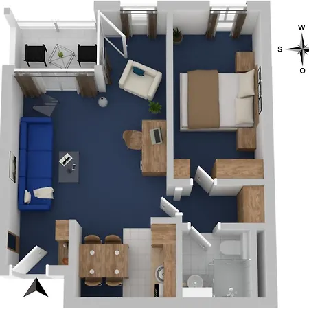 Kuestenglueck - Im 1obergeschoss Mit Balkon Zingst